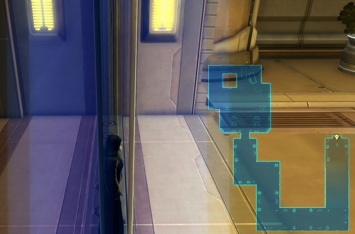 Corellia Blue Matrix Shard Datacron Starter Location Visual