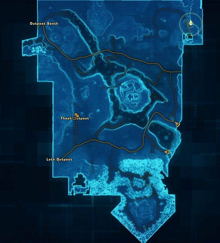 Hoth Presence Datacron Starter Location