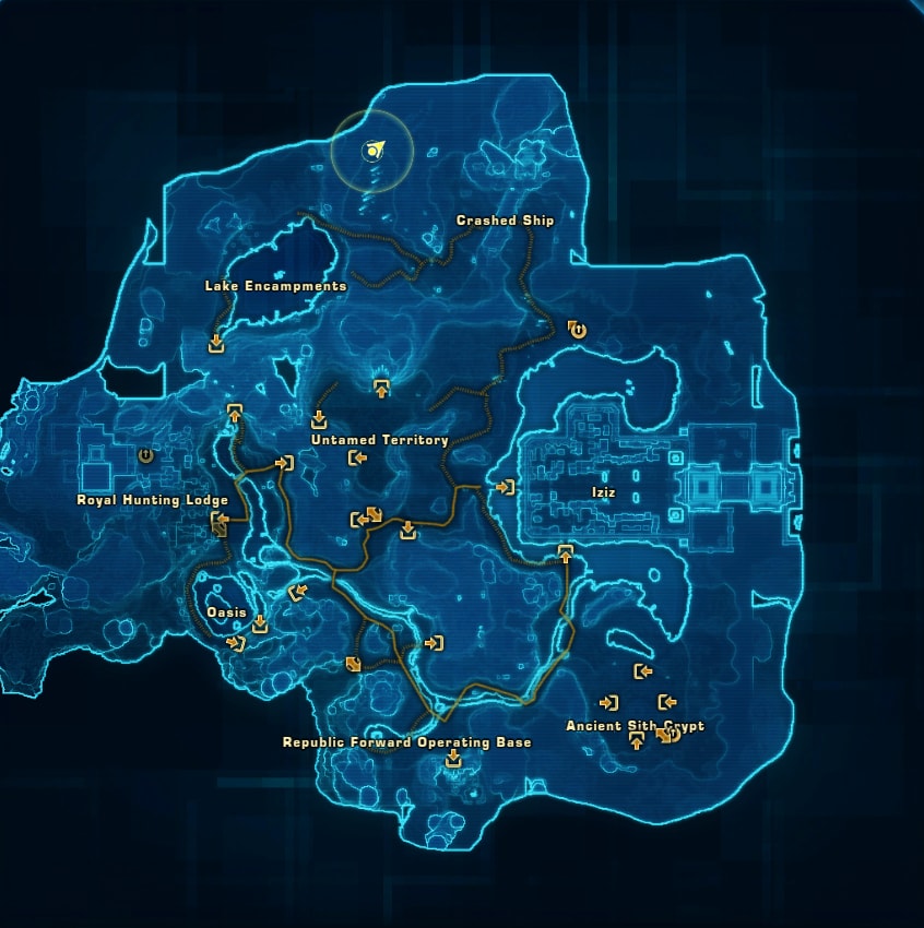 Onderon Red Mastery Datacron Starting Location