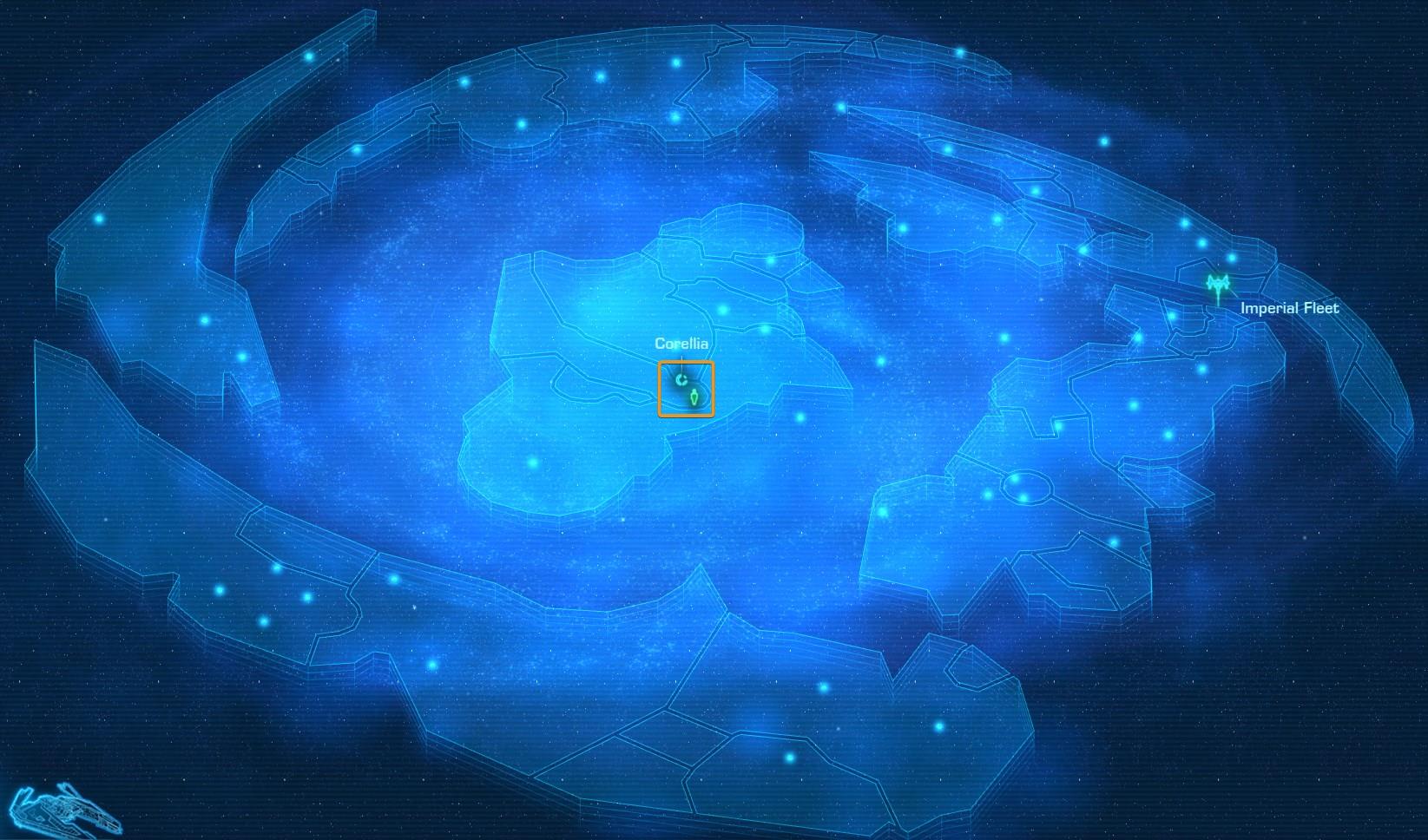 SWTOR Corellia Planet Location on the Galaxy Map