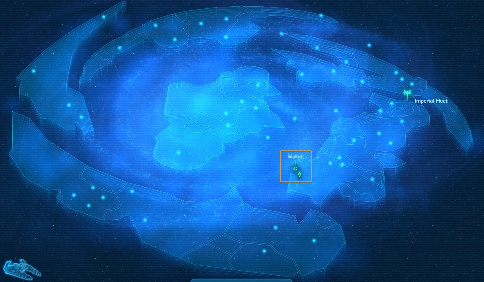 Makeb planet location on the SWTOR Galactic Map