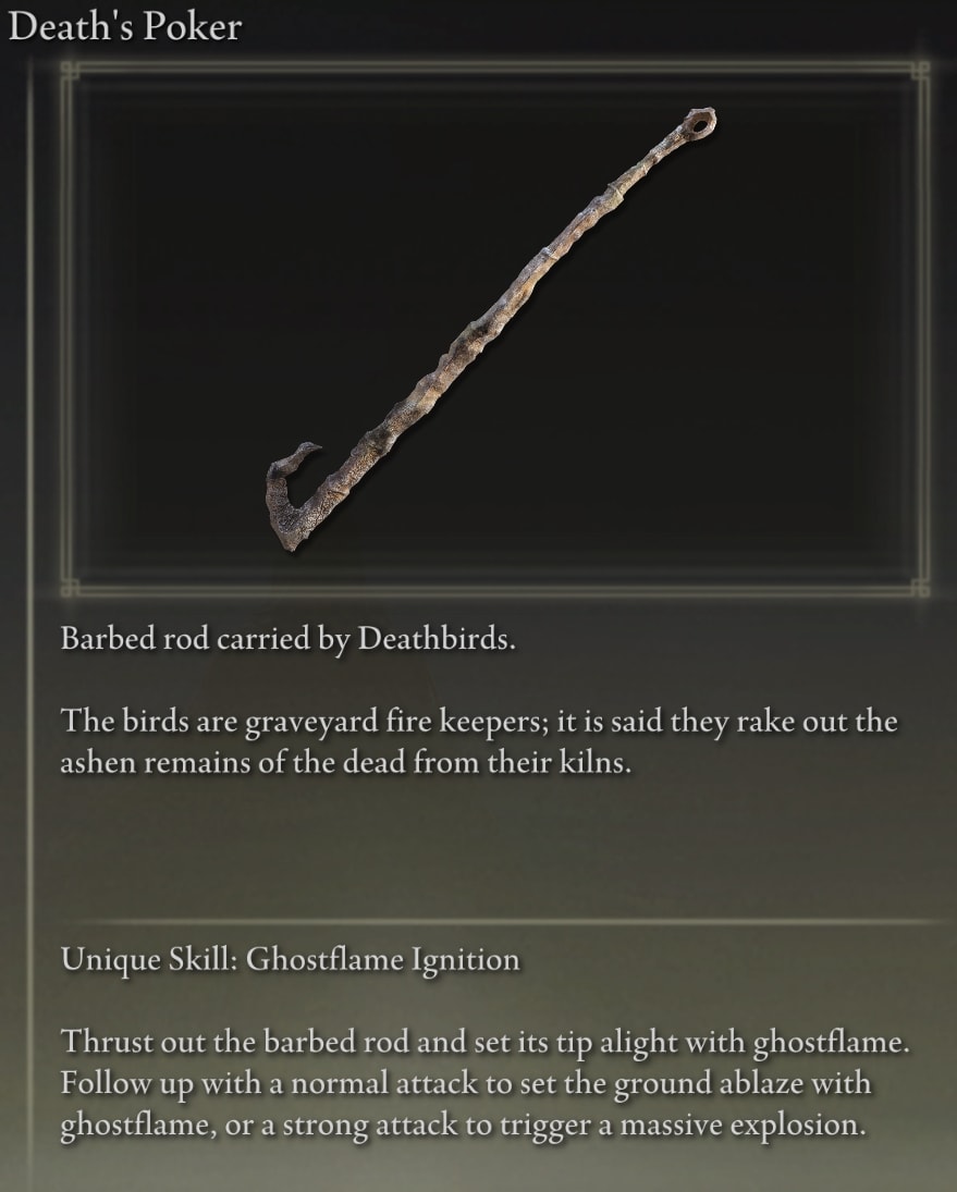 Elden Ring Greatswords - Death's Poker
