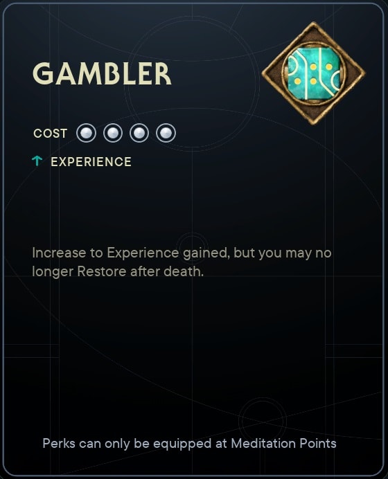 Sutaban Alpha loot reward - Gambler Perk