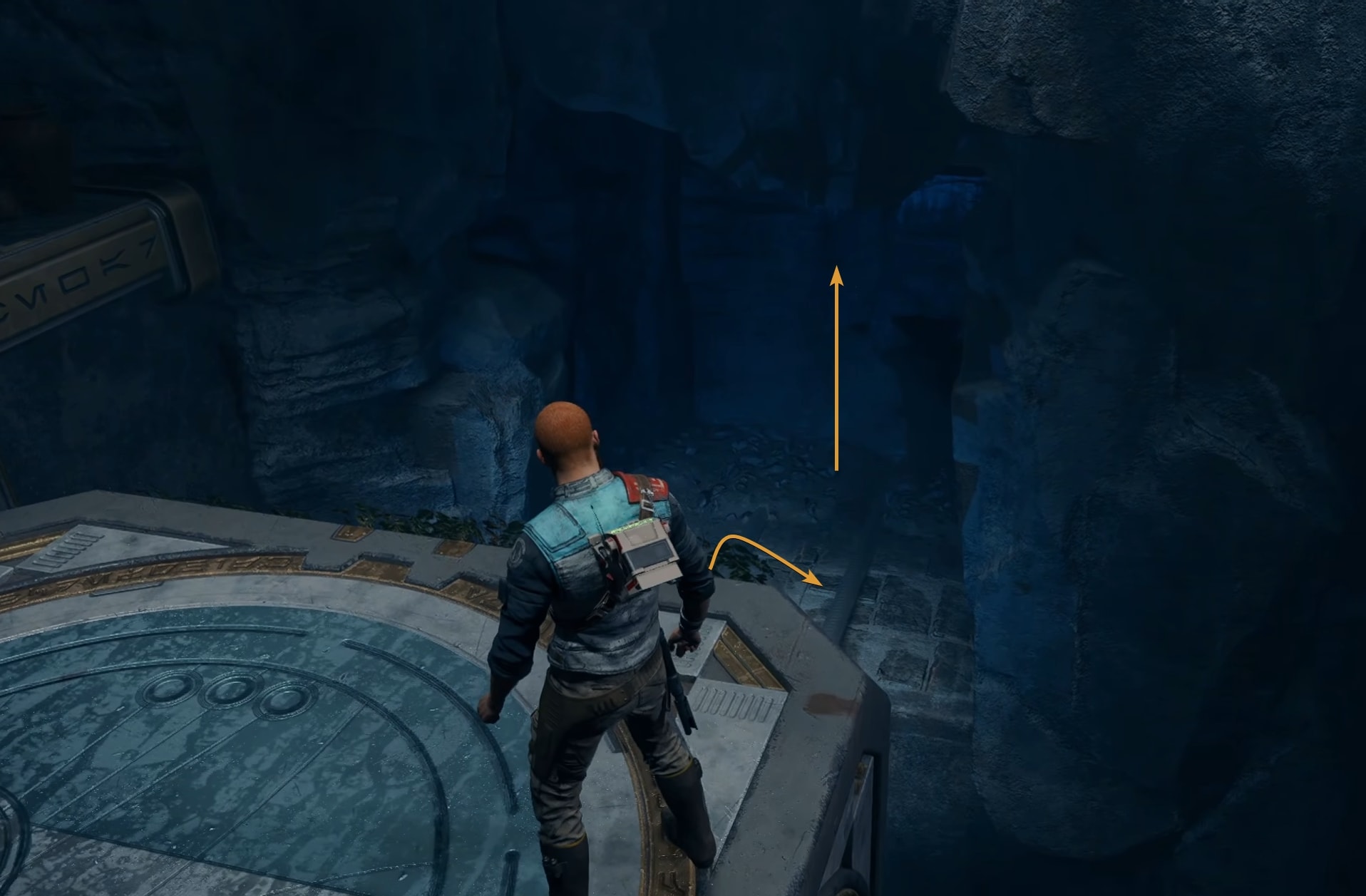 Jedi Survivor Chamber of Clarity - Hidden tunnel behind the first cube