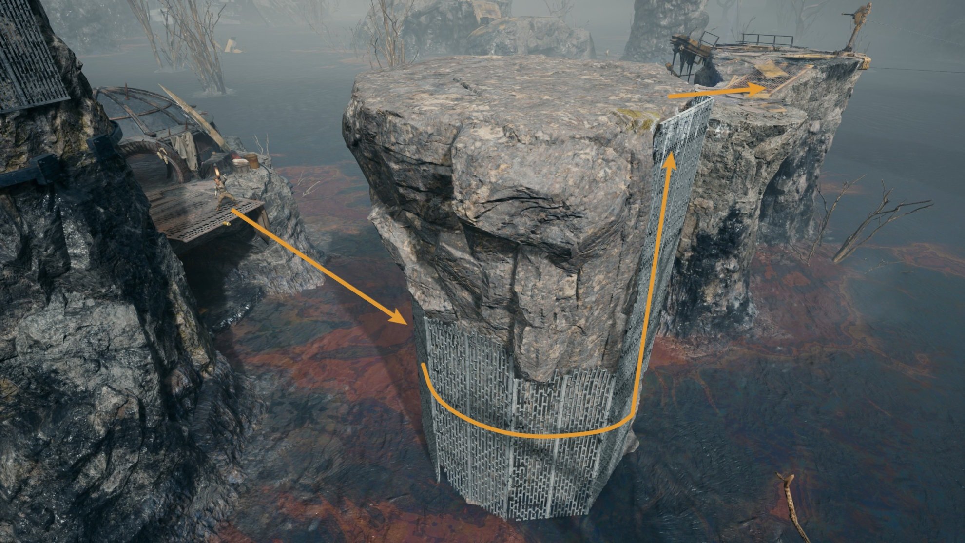 Jedi Survivor Chamber of Connection location - starting point Map
