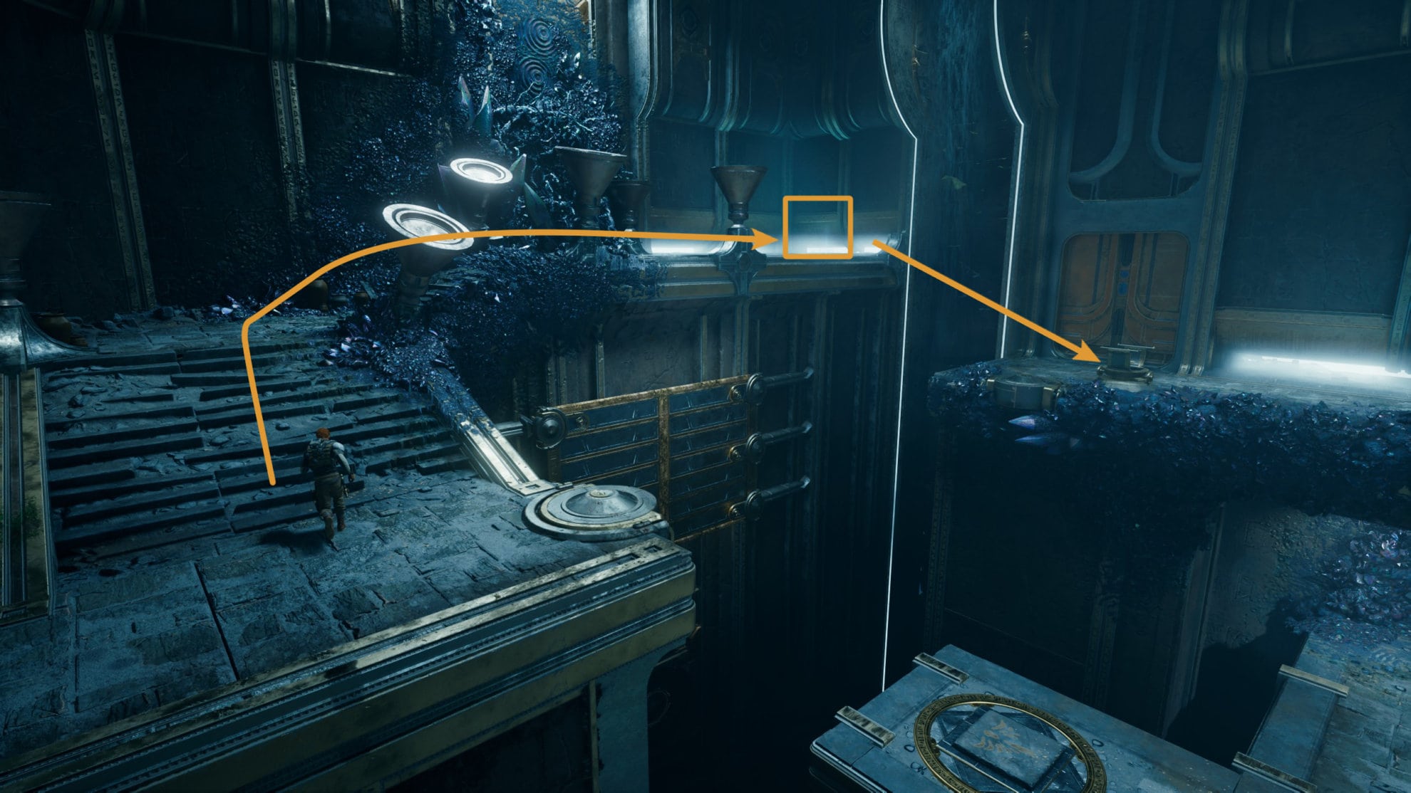 Path to the second amplifier