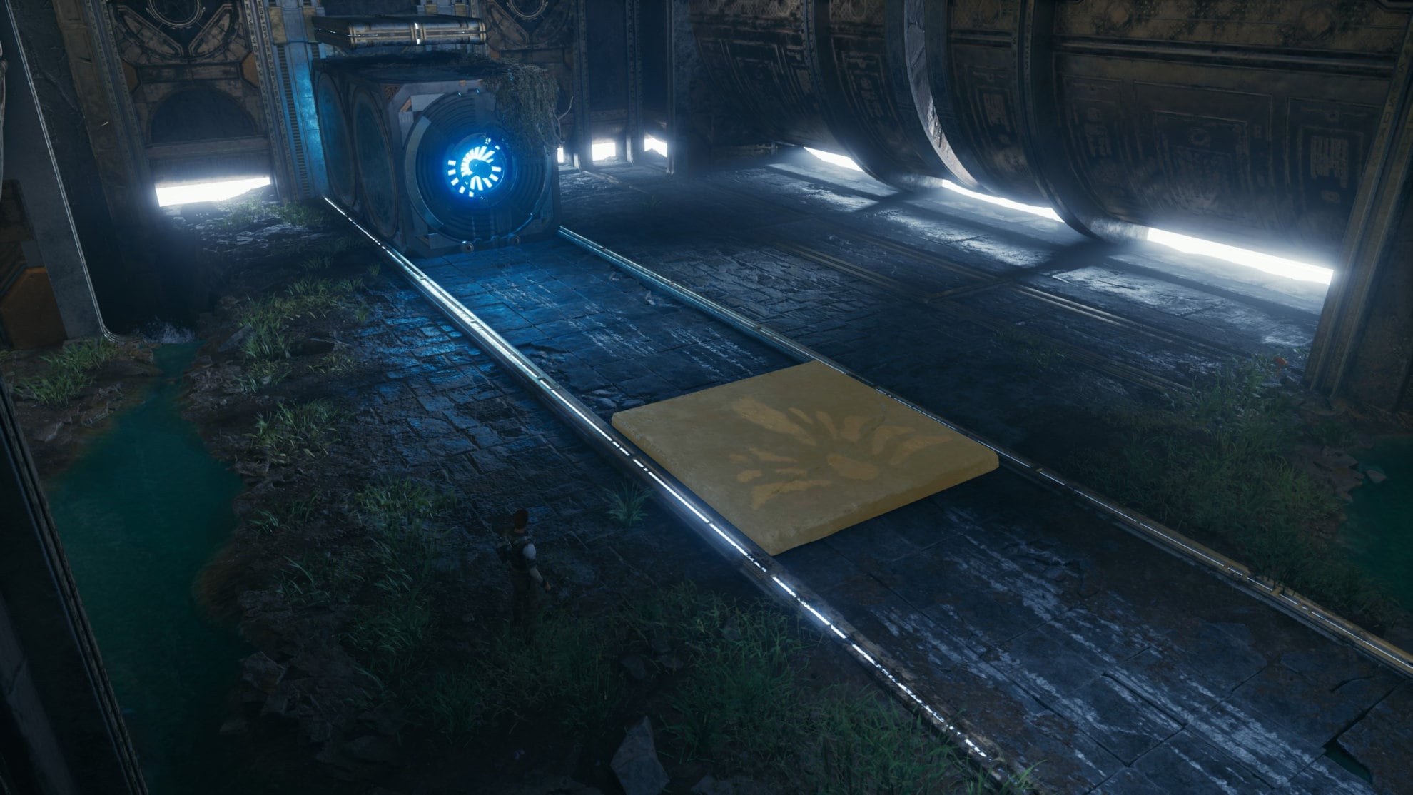 Pressure plate in the middle of the chamber of detachment