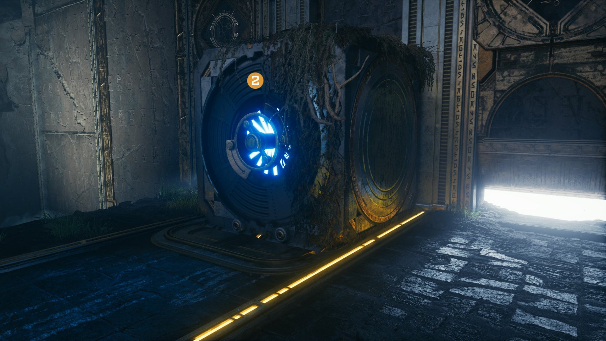 Move Cube 2 to position it on top of the elevator's platform