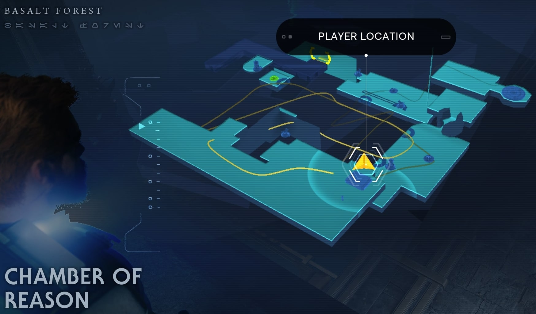 Jedi Survivor Chamber of Reason Collectible Treasure Datadisc map location