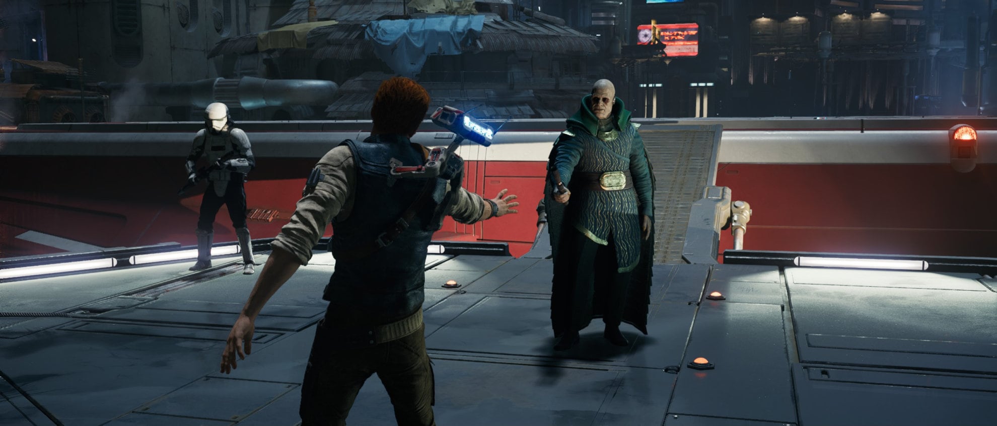 Jedi Survivor Coruscant Orientation Guide - meeting the cenator