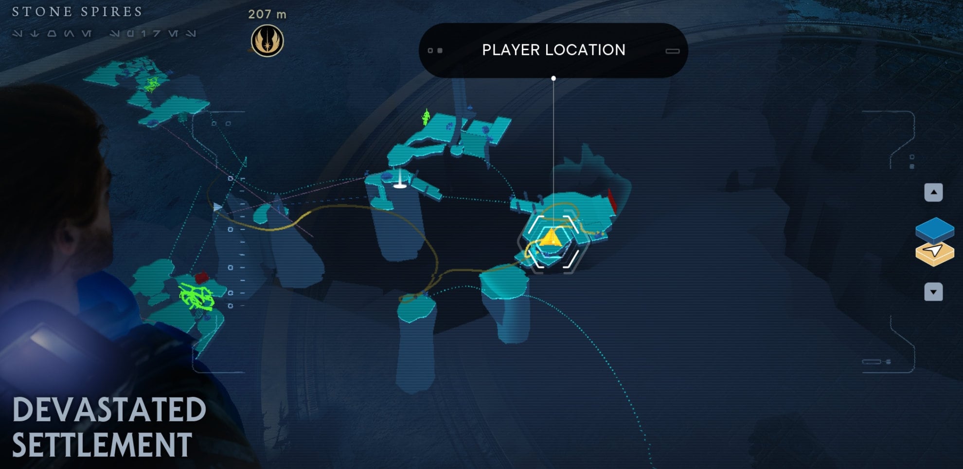 Devastated Settlement Essence Location map