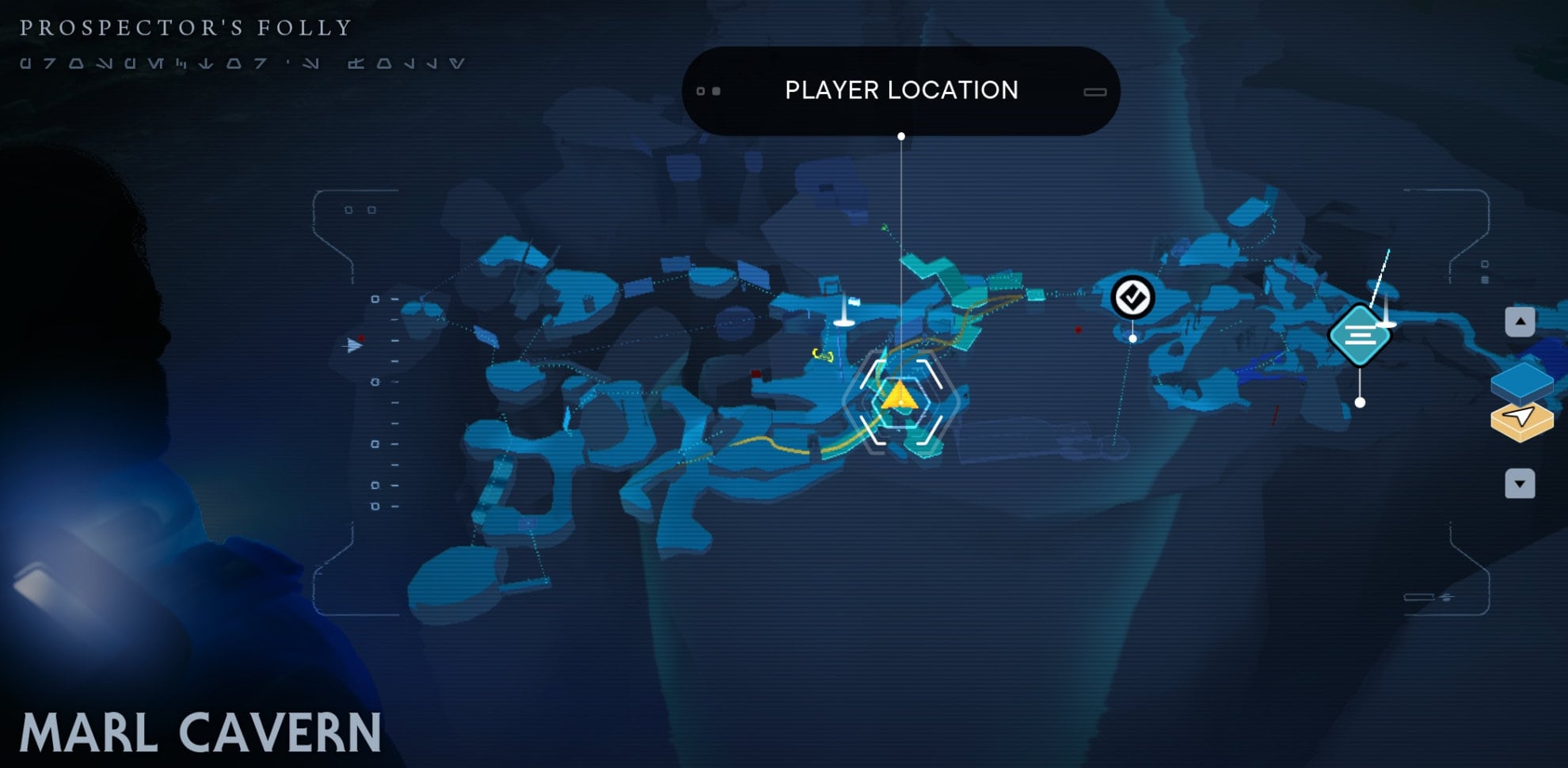 Marl Cavern Essence Location map