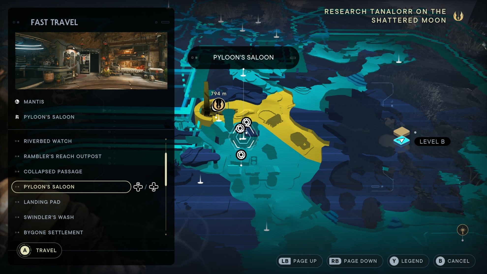 How to use Meditation Points in Jedi Survivor to fast travel