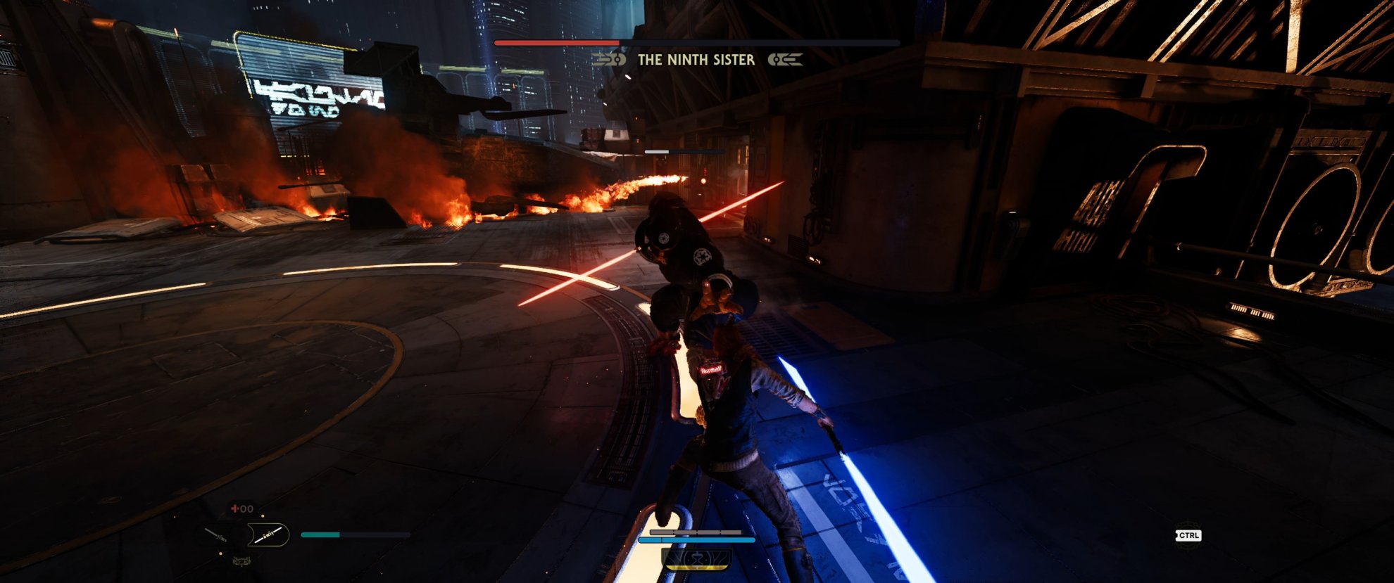 How to Defeat Ninth Sister Boss in Jedi Survivor - force push combo