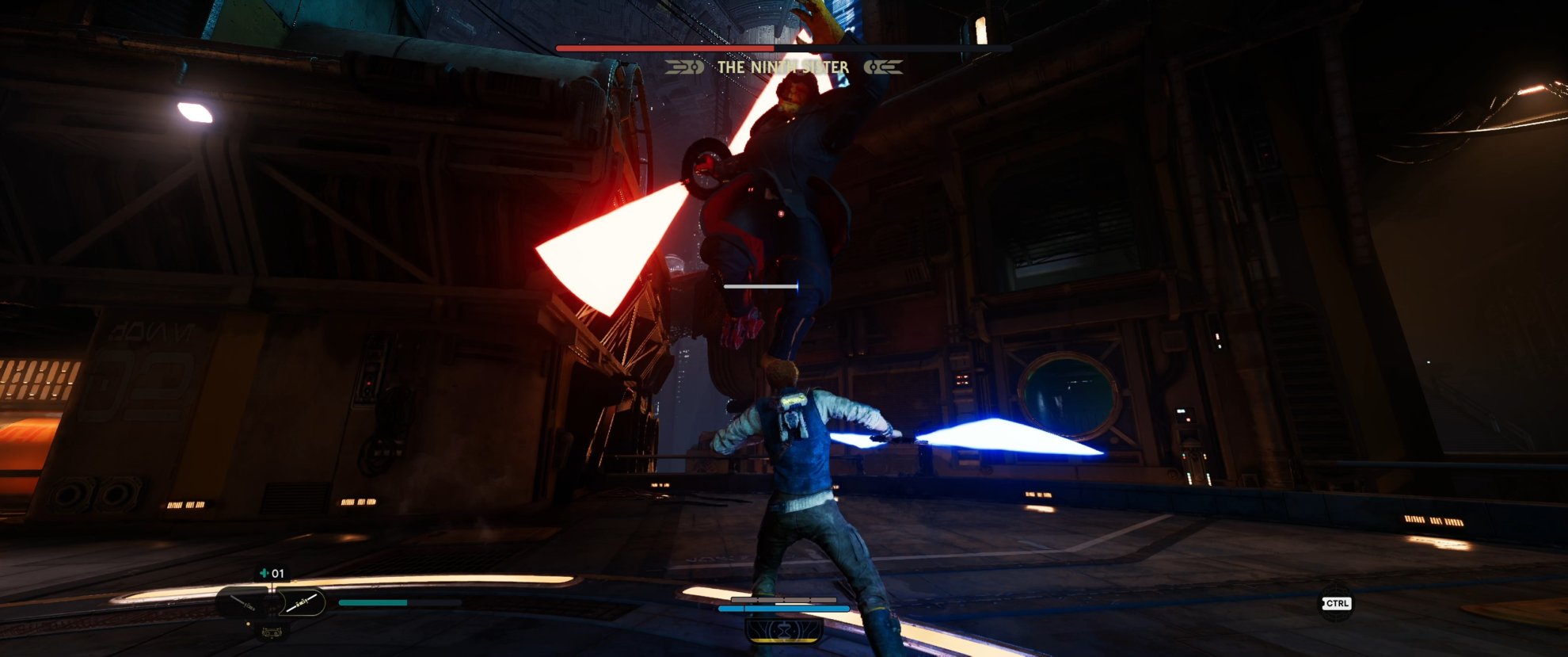 How to Defeat Ninth Sister Boss in Jedi Survivor - leaping strike