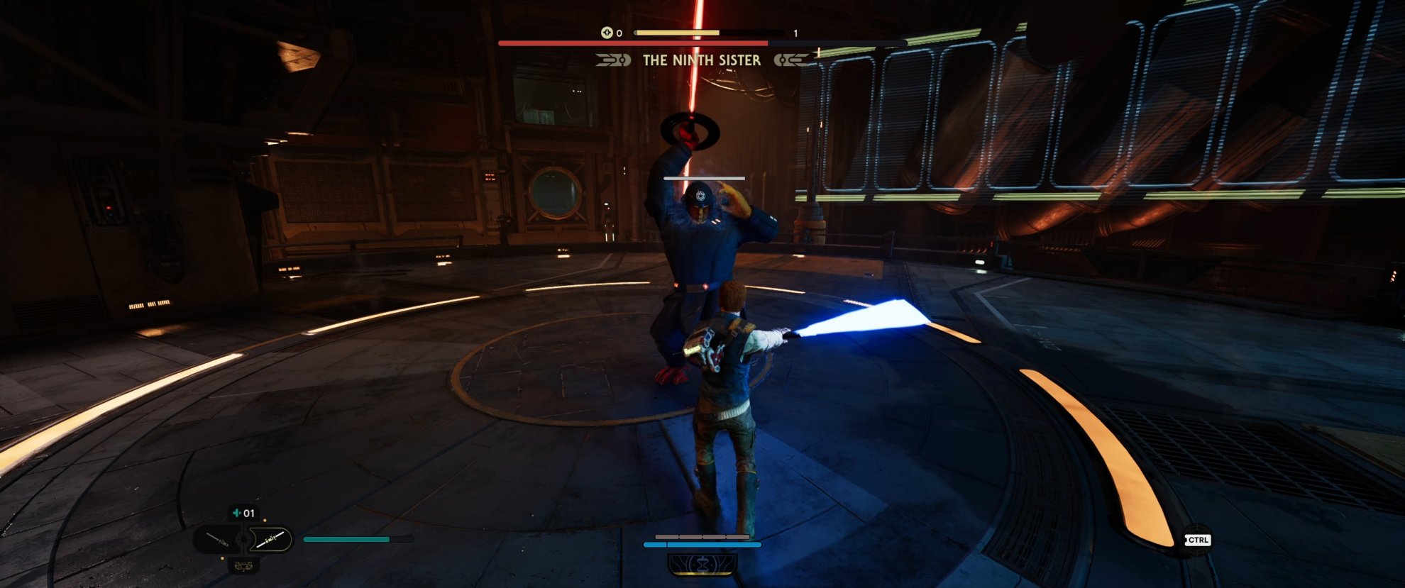 How to Defeat Ninth Sister Boss in Jedi Survivor - overhead strike