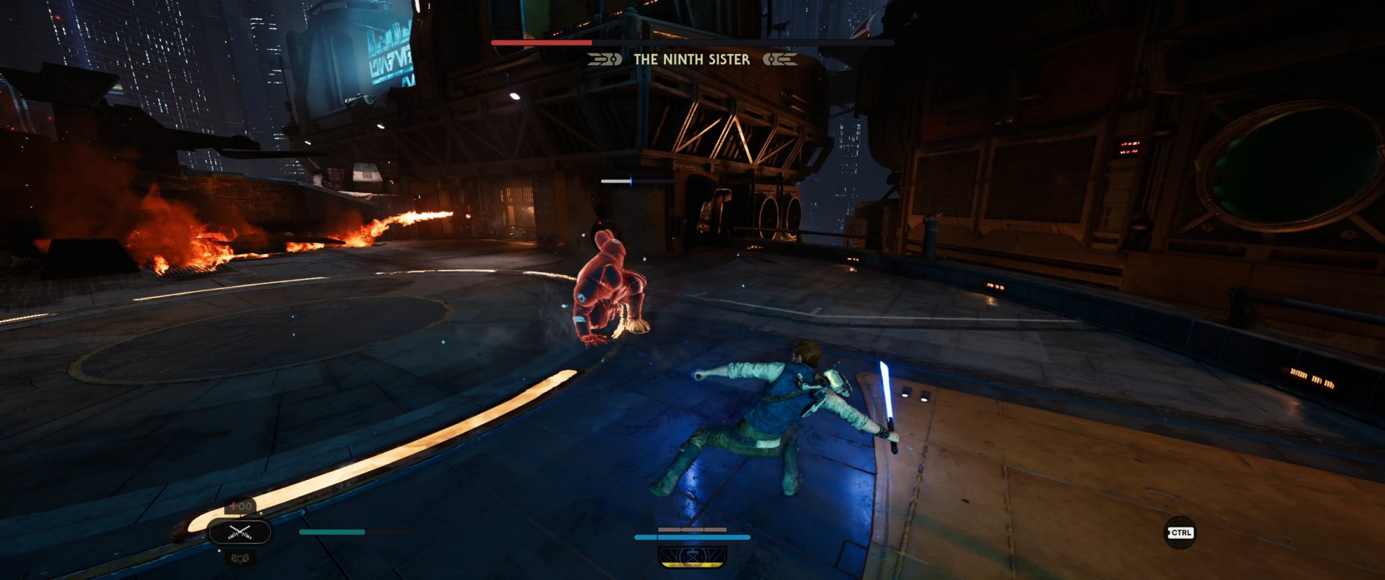 Ninth Sister's Force Shockwave ability
