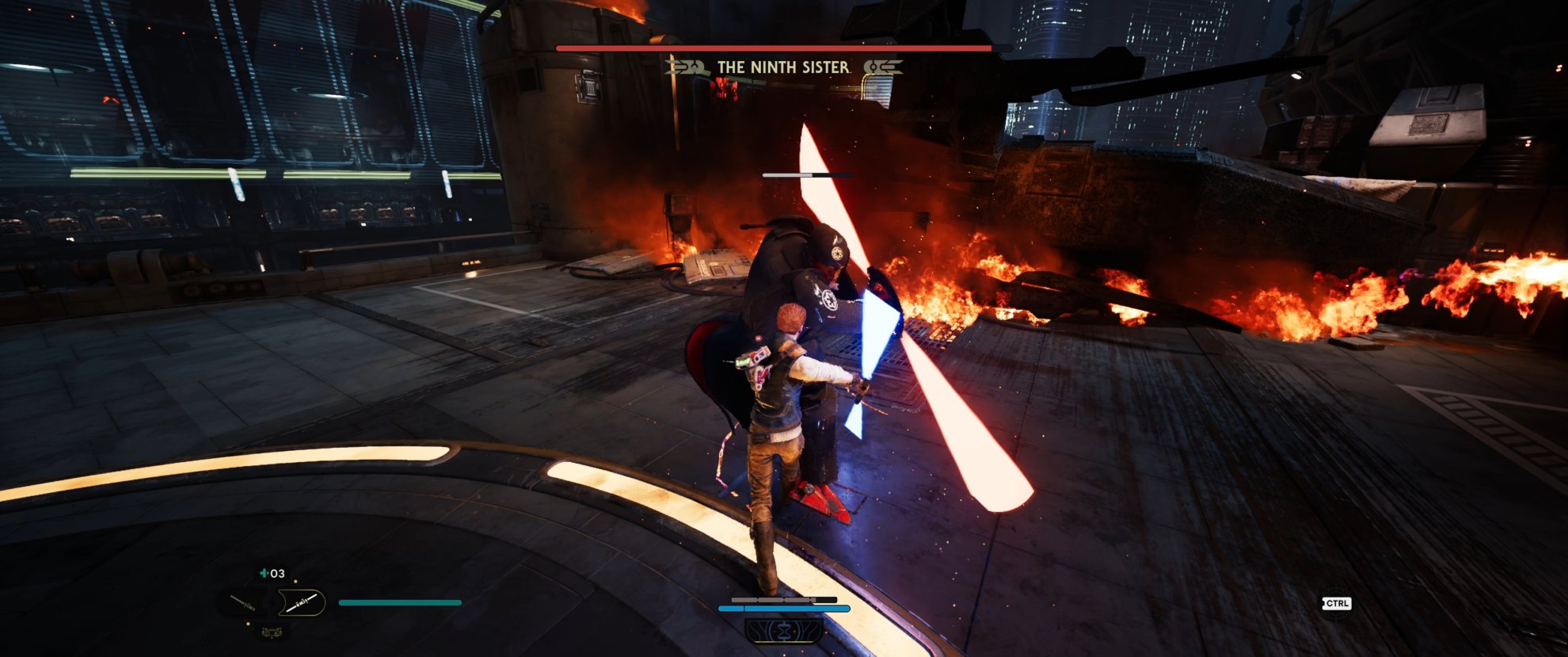 How to Defeat Ninth Sister Boss in Jedi Survivor - whirling slash