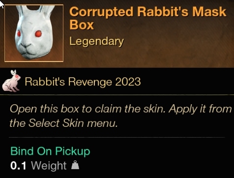 New World Rabbit's Revenge Event Guide - How to get the Corrupted Rabbit Mask