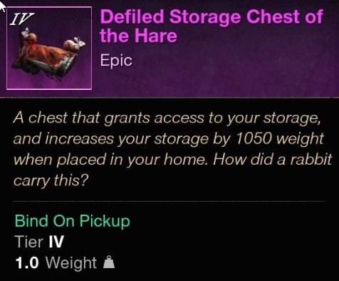 New World Rabbit's Revenge Event Guide - How to get the Defiled Storage Chest of the Hare