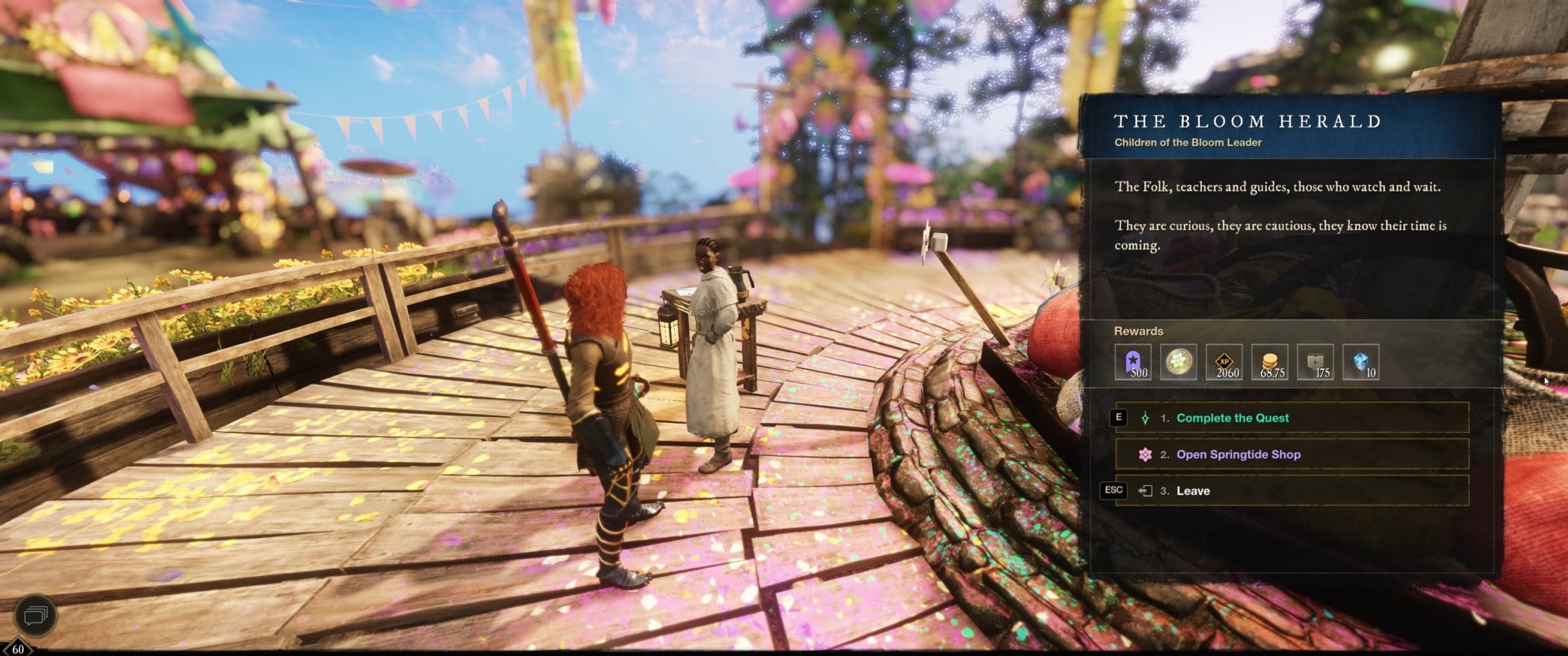 How to complete the Springtide Bloom Quest - complete a wispybloom field