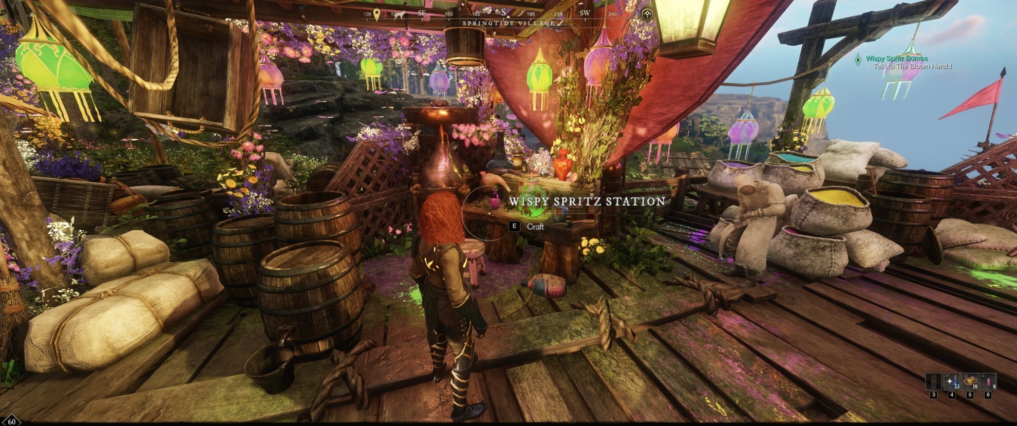 How to complete the Springtide Bloom Quest - crafting wispy spritz