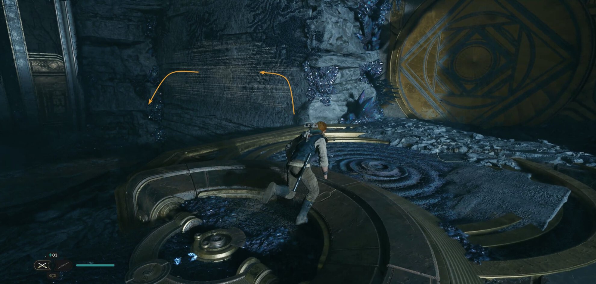 Parkour to the left side