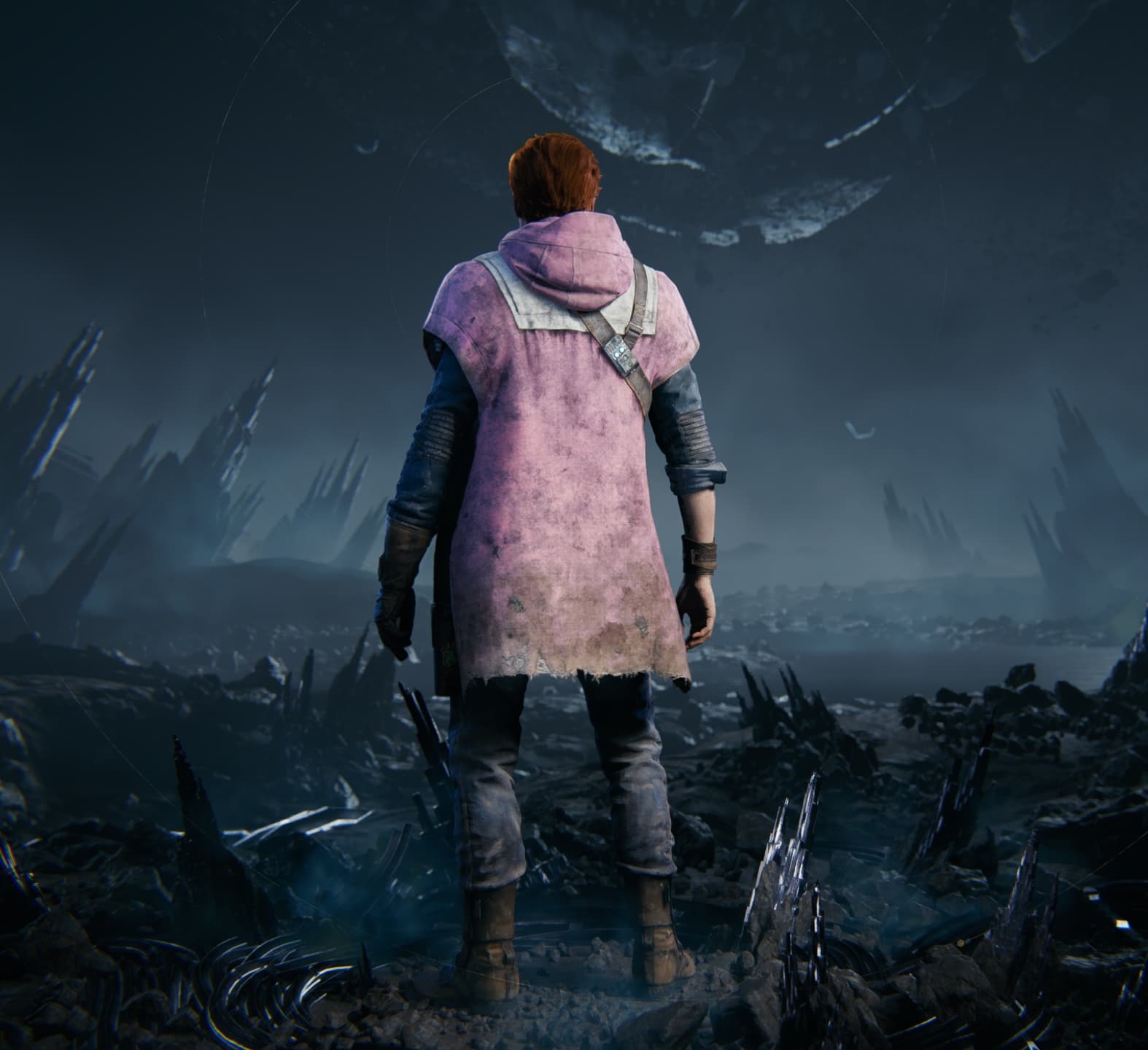 Poncho Outfit in Jedi Survivor - Back View