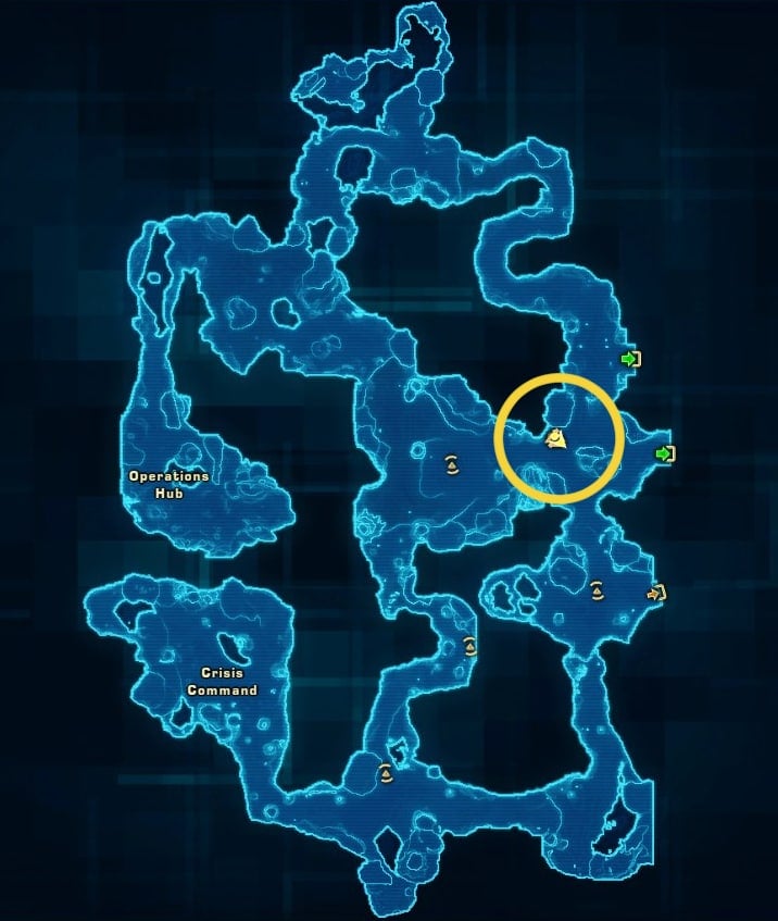 Jeelvic's Datapad location on the map