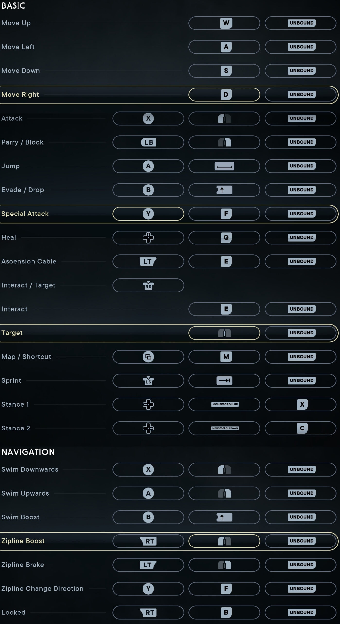 Basic Gameplay Console Controls