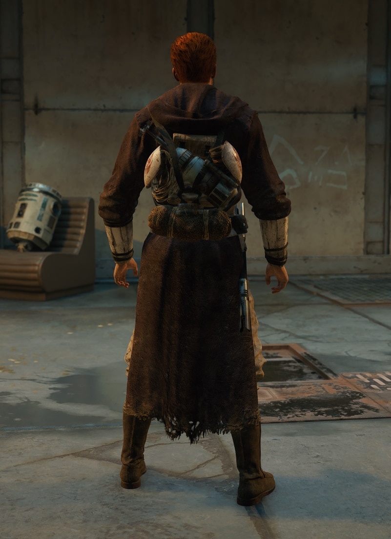 Star Wars Jedi Survivor Deluxe Edition Hermit Outfit - Back