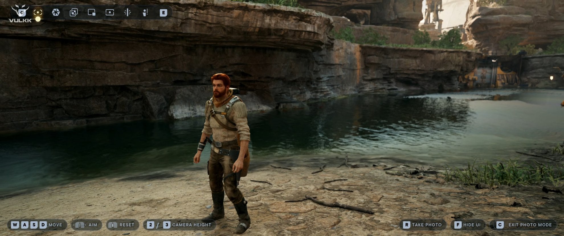 Star Wars Jedi Survivor Photo Mode main screen