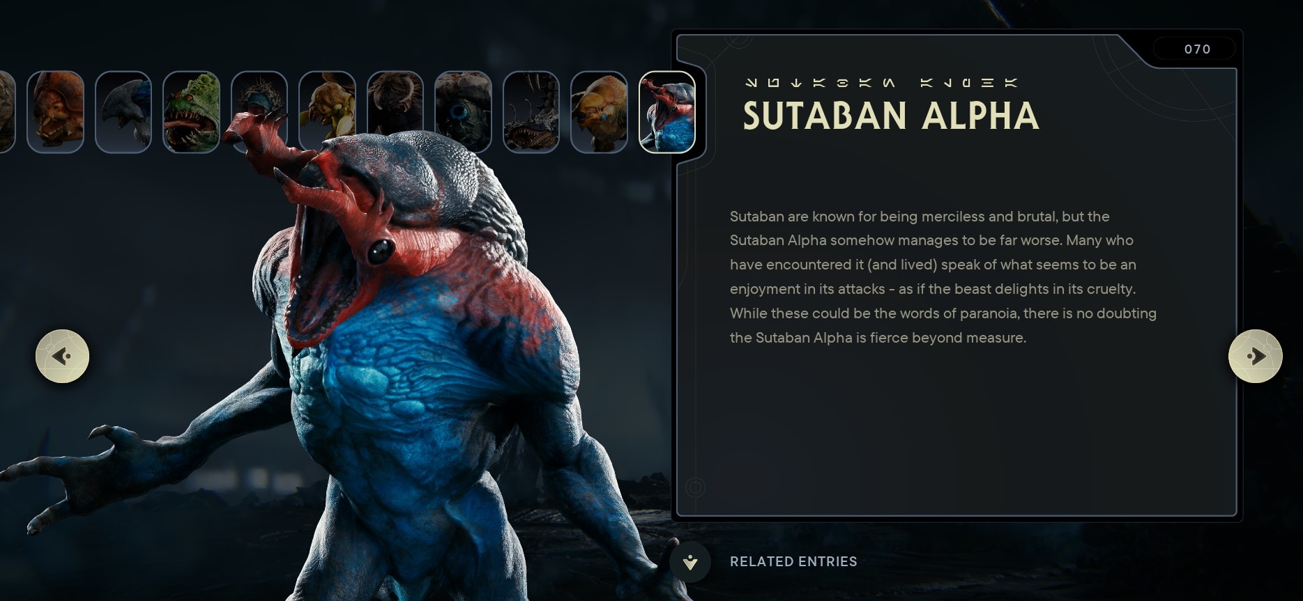 Sutaban Alpha Tactical Guide entry