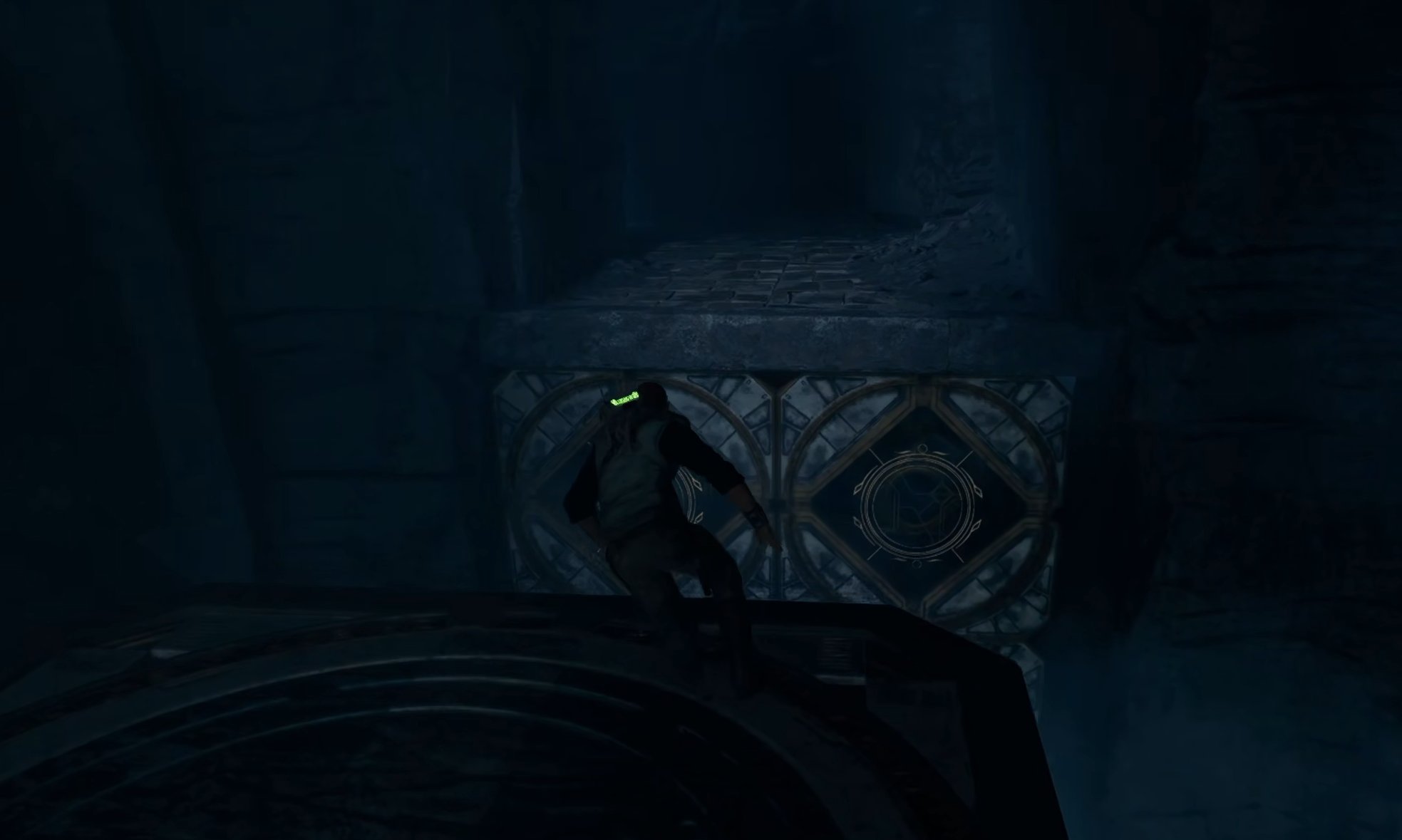 jumping off the second cube