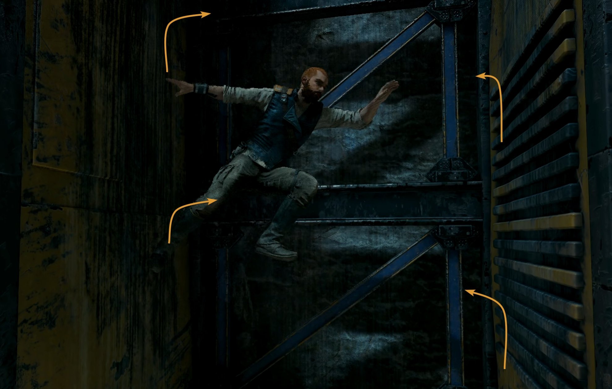 jump up the elevator shaft