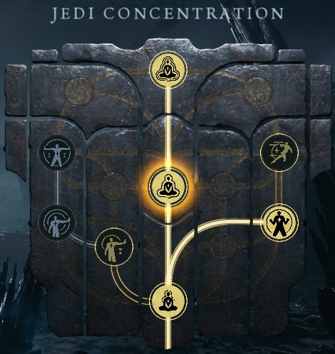 Jedi Survivor Build Guide: Crossugard and Single Stance Pairing - early skills to pick from the Jedi Concentration tree