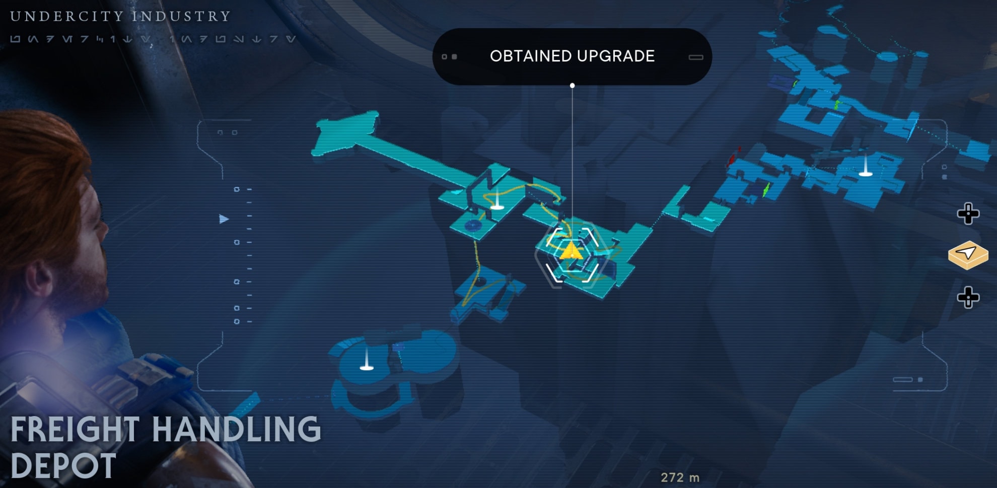 Coruscant Skill Point Essence Locations - Freight Handling Depot map