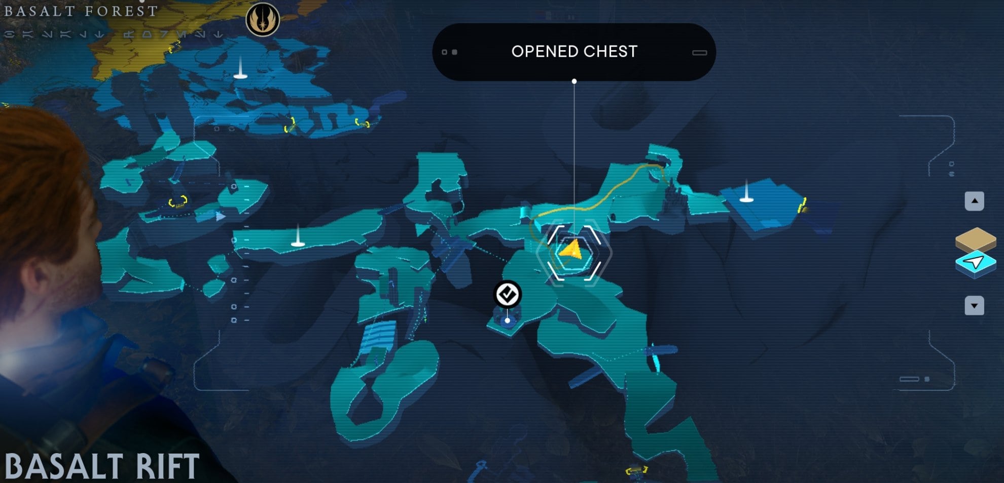 Jedi Survivor Hairstyle Location map - Crew Cut