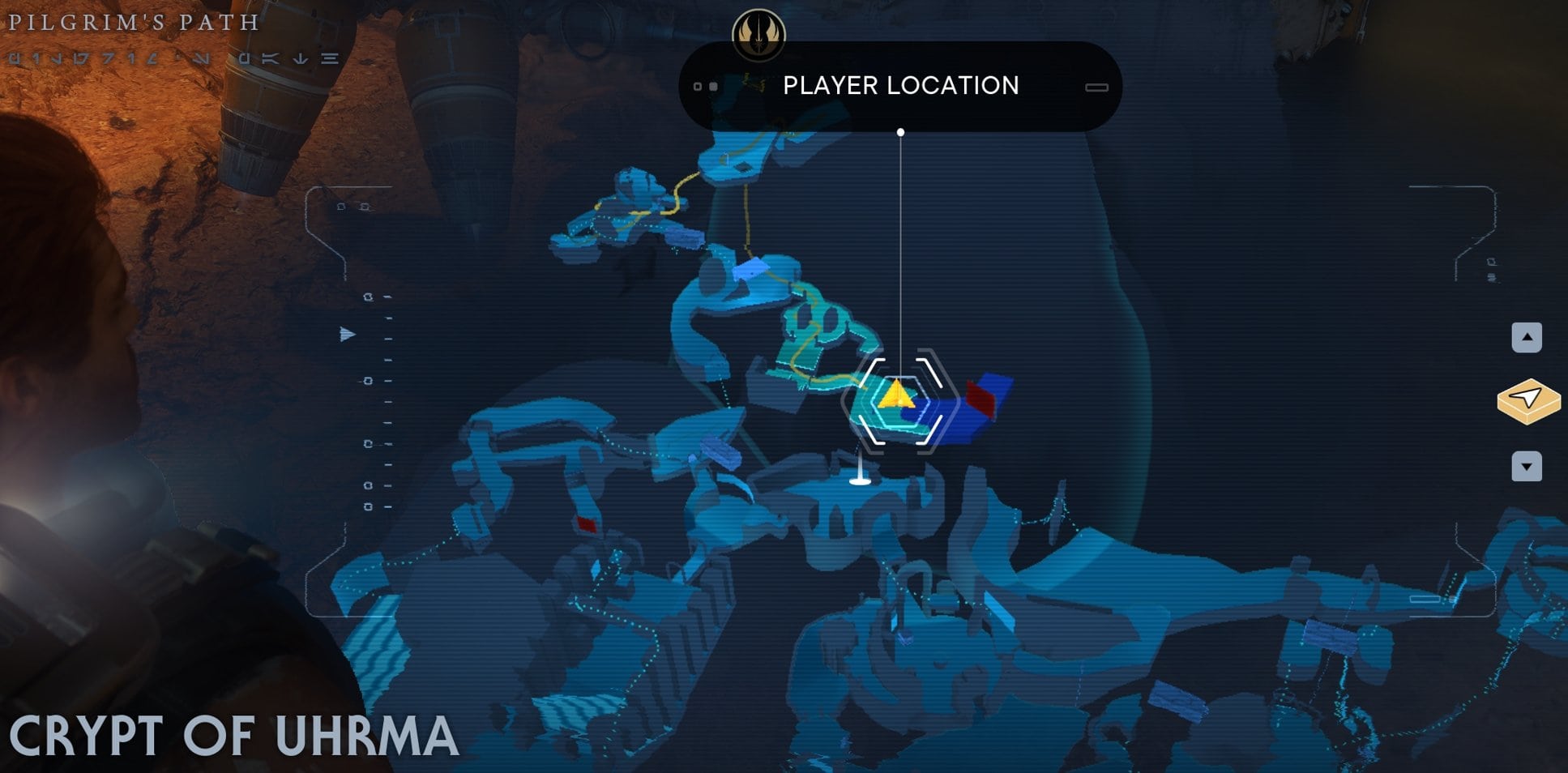 Fantailed Laa location map: Crypt of Uhrma