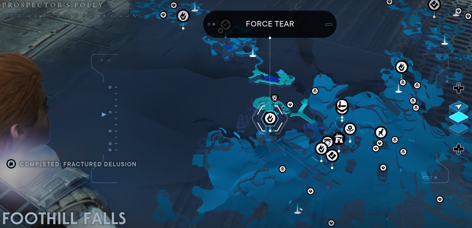 Fractured Delusion Force Tear Location map
