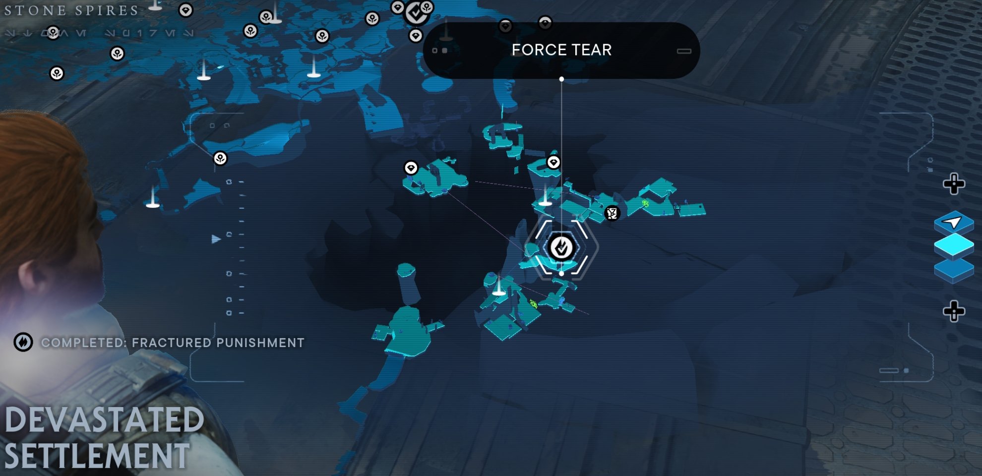Fractured Punishment Force Tear Location map