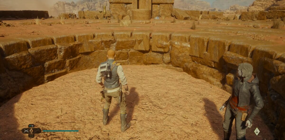 Elevator down to the Wayfinder's Tomb's interior