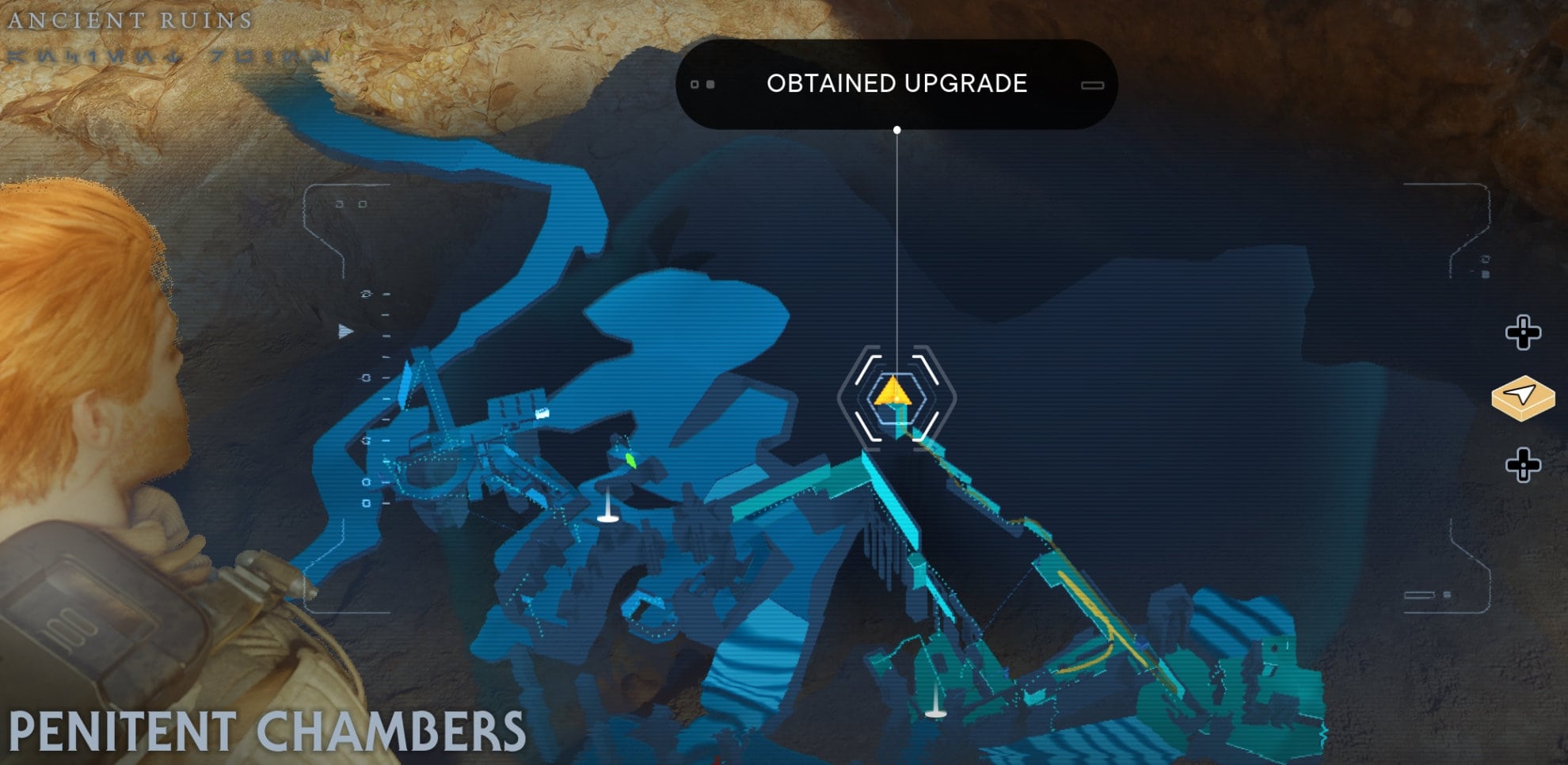 Jedha Force Essence Locations - Penitent Chambers map
