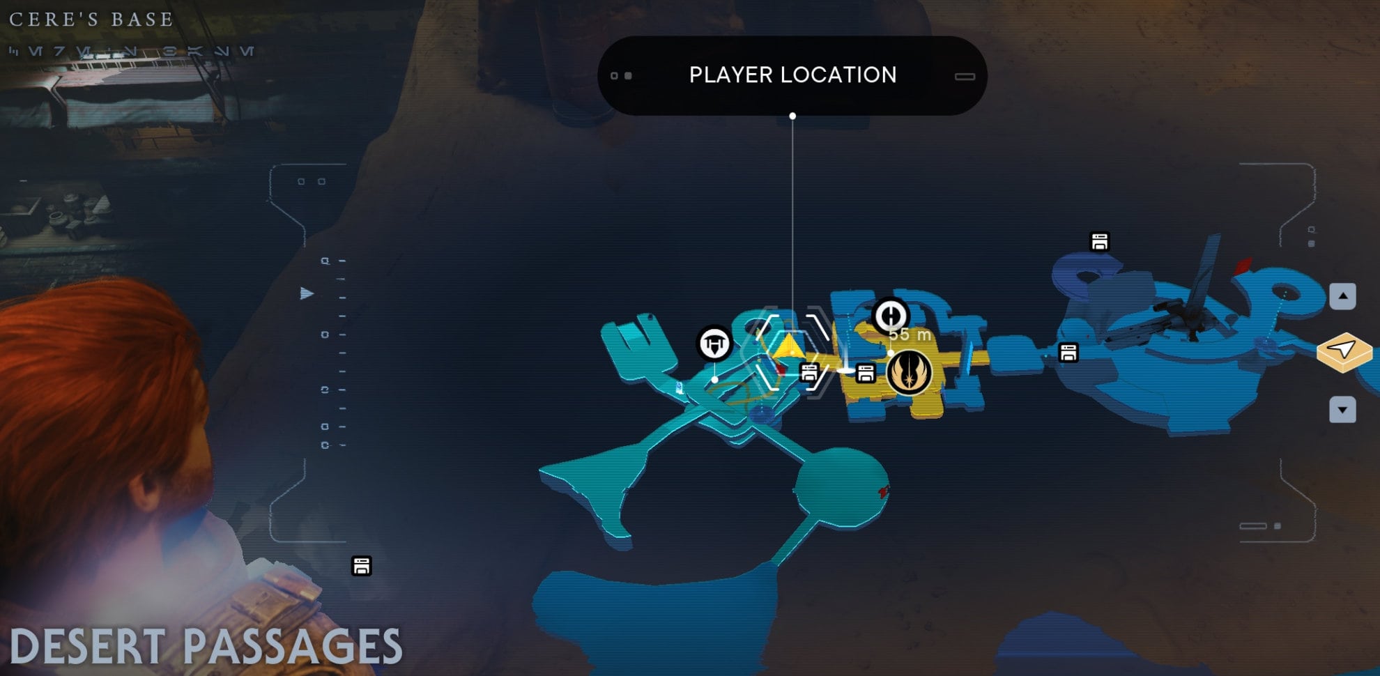 Jedha Skill Point Essence Locations - Desert Passages map