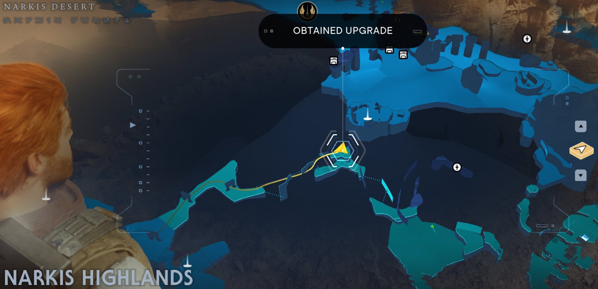 Jedha Skill Point Essence Locations - Narkis Highlands map