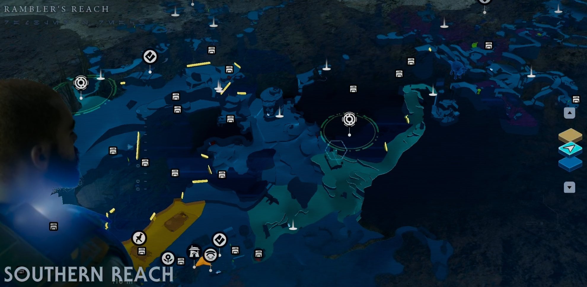 Jedi Survivor Koboh Map with Map Upgrade Chests unlocked