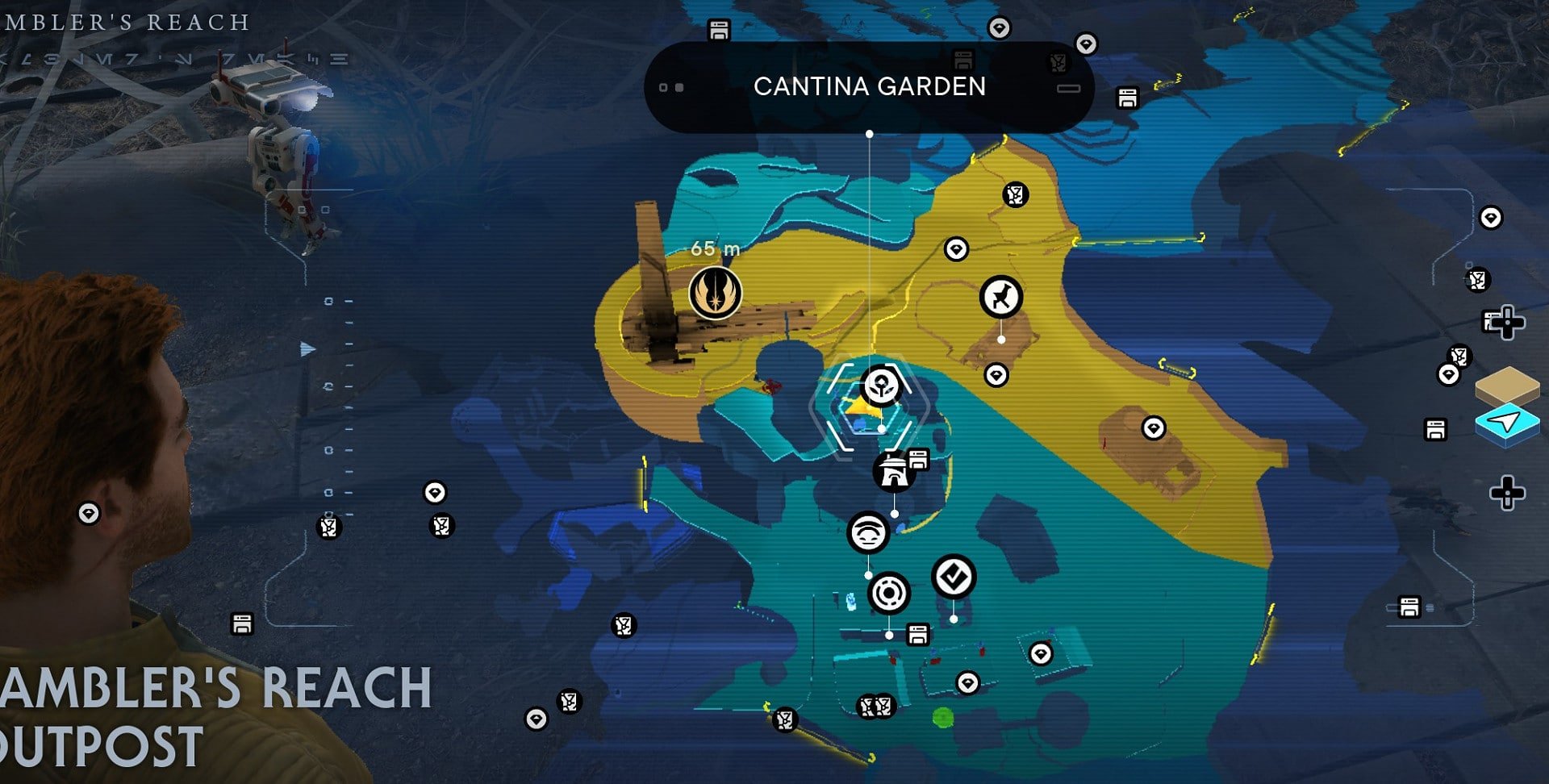 Jedi Survivor Map Upgrade: Seed Pods map