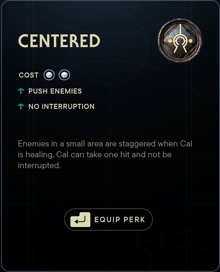 Jedi Survivor Centered Perk