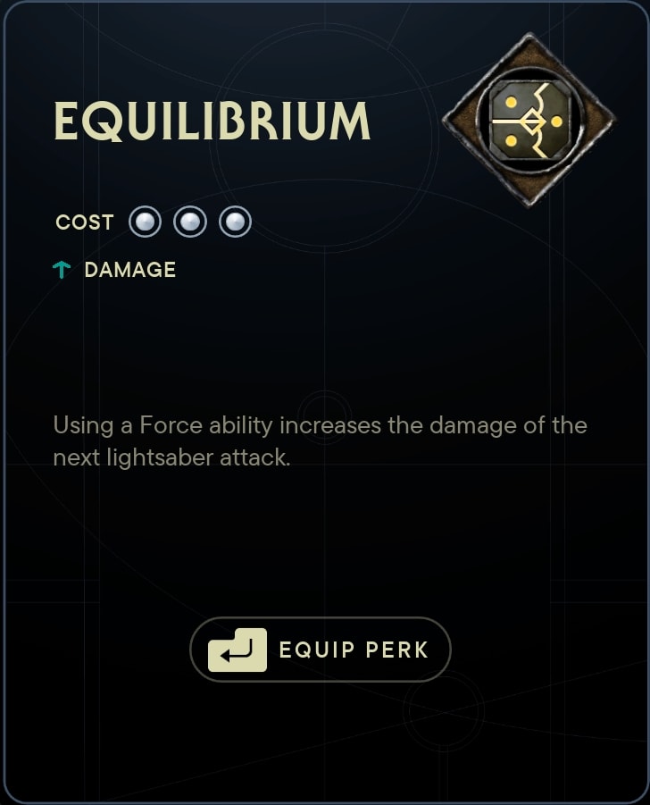 Jedi Survivor Equilibrium Perk