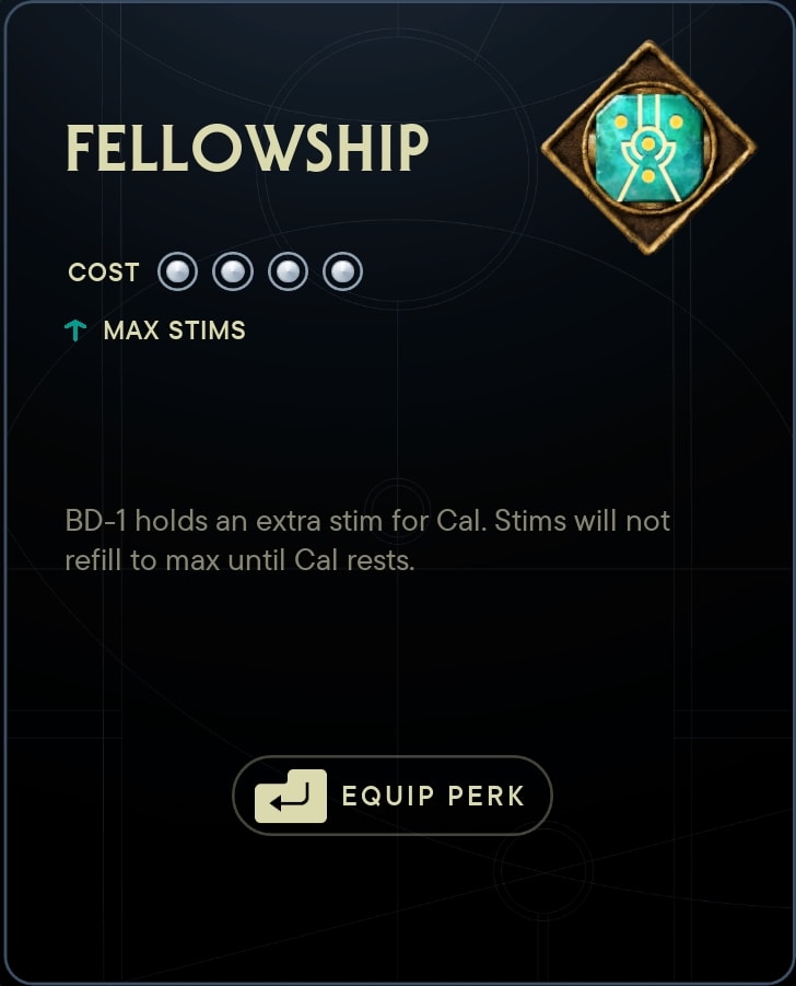 Jedi Survivor Fellowship Perk